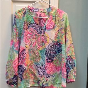 LILLY PULITZER patterned blouse